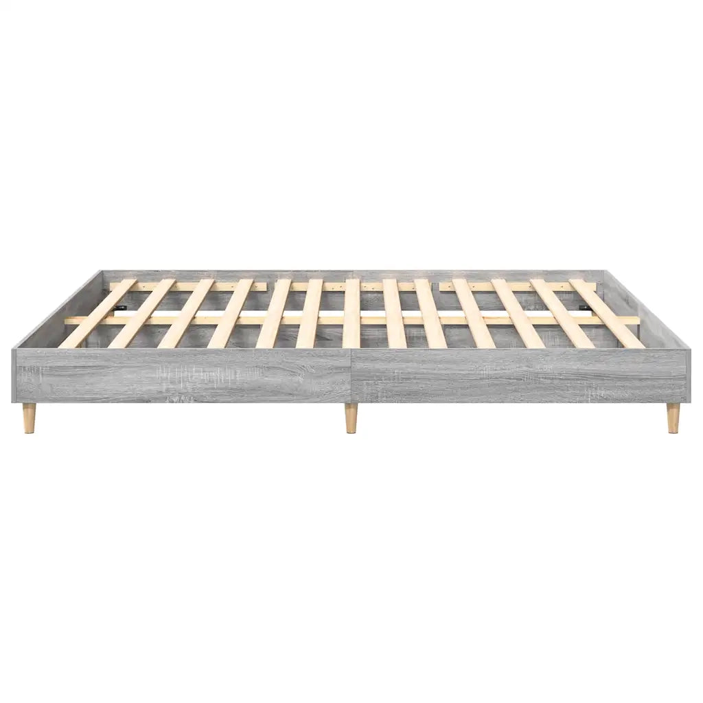 Giroletto senza Materasso Grigio Sonoma 160x200 cm Truciolato