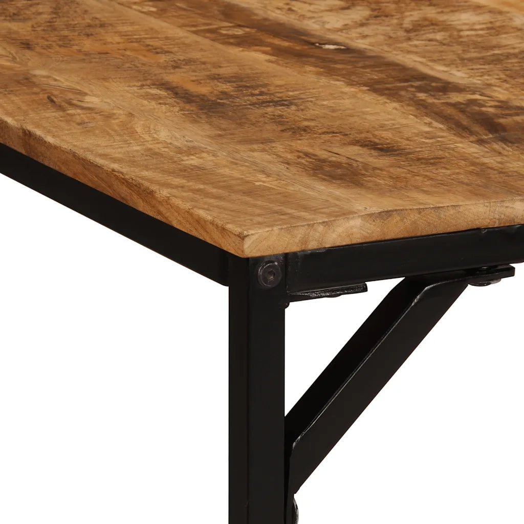 Tavolo da Pranzo 200x100x75cm in Legno Massello di Mango Grezzo 373607