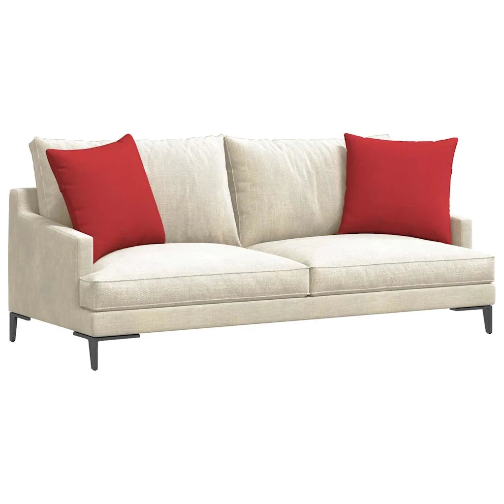 Cuscini da Divano 2 pcs Rosso 50 x 50 cm Tessuto