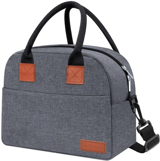 Borsa picnic con cinturino regolabile, contenitore da picnic da 9,4L, zaino impermeabile, leggero, borsa da pranzo isolata, borsa termica per lavoro e scuola