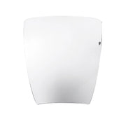 Applique da parete serie Kawa 22cm - Lampada in vetro bianco satinato e metallo con attacco E27 per LED - RossiNi Group
