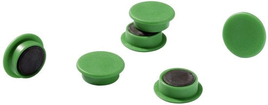 Magnetico Duro 475205 (Ø) 21 mm Circolare Verde 1 set 475205