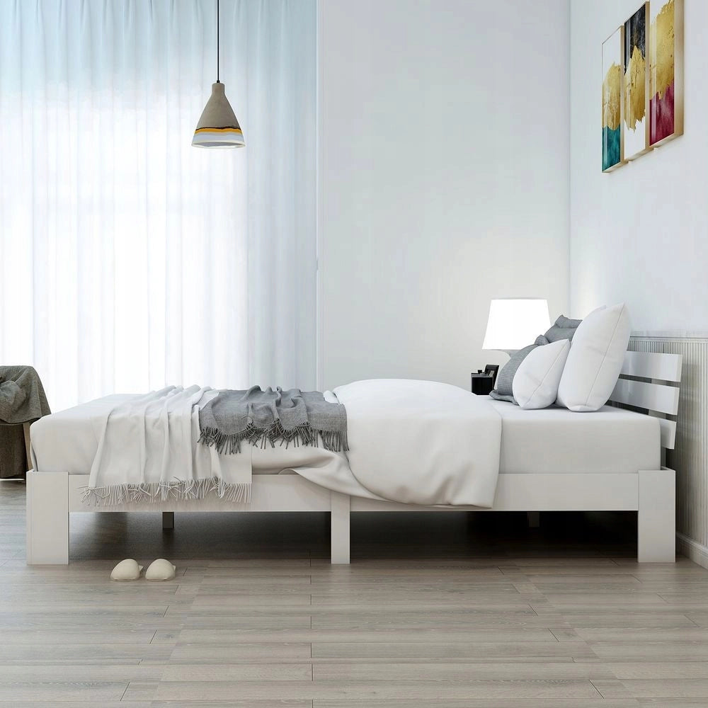 Letto matrimoniale - Xylo - 140 x 200 cm - Bianco