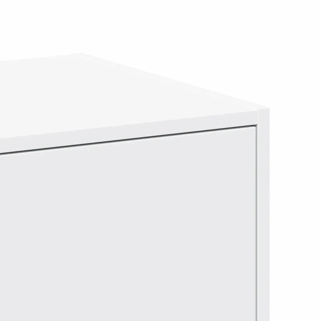 Mobile da farmacia bianco con vani modulari 40 x 41 x 144,5 cm realizzato in legno composito bianco 02_0055658