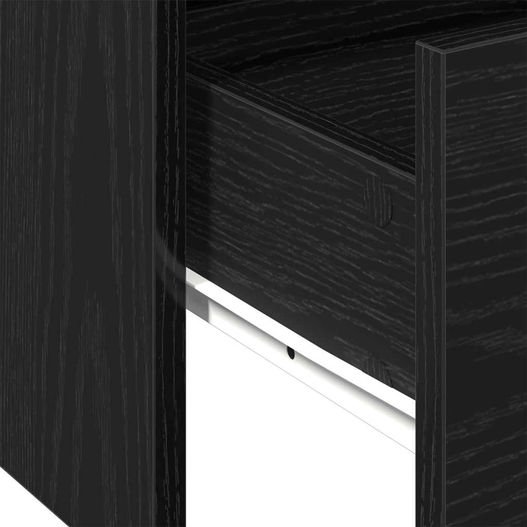 Tavolino da caffÃ¨ in rovere nero 102x55x43,5 cm realizzato in legno ingegnerizzato