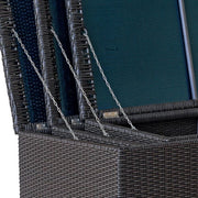 Cassapanca da esterno in wicker intrecciato Java - Cassapanca Da Esterno In Wicker Intrecciato Java Dimensione 180x70 H75 Cm Misure: 160 x 64 cm, Materiale: wicker