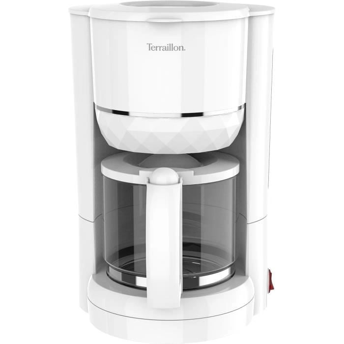 Caffettiera a filtro  TERRAILLON  15353 DIAMANT Bianca  1,25 L  980 W  Caraffa in vetro  Mantiene caldo