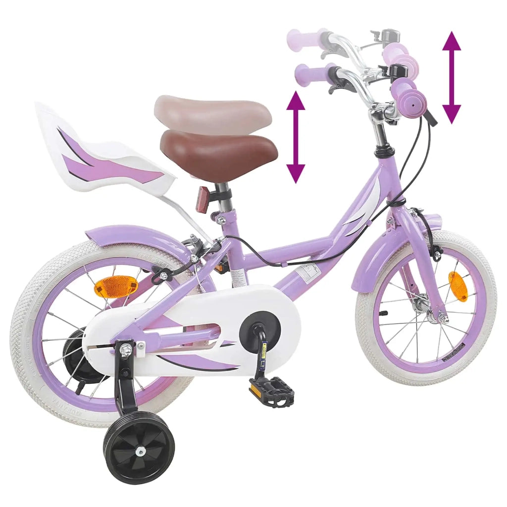 Bicicletta per Bambini 12 Pollici per bambini di 2-4 anni Viola 42009453