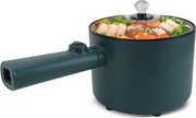 Cottura elettrica in acciaio 1.8L con coperchio - Multicooker - Forno elettrico - Portatile - Sveglia - Riscaldamento rapido - Spatola e cucchiaio per uova.