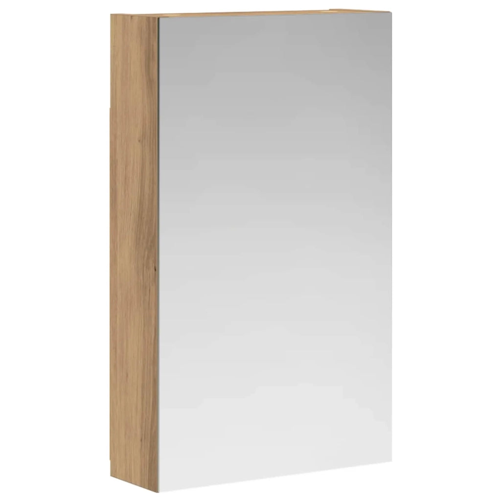 Mobiletto per specchio da bagno con porta Rovere Artigianale