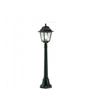 Lampada da terra in alluminio pressofuso con diffusori in vetro trasparente - Altezza max 210mm nero