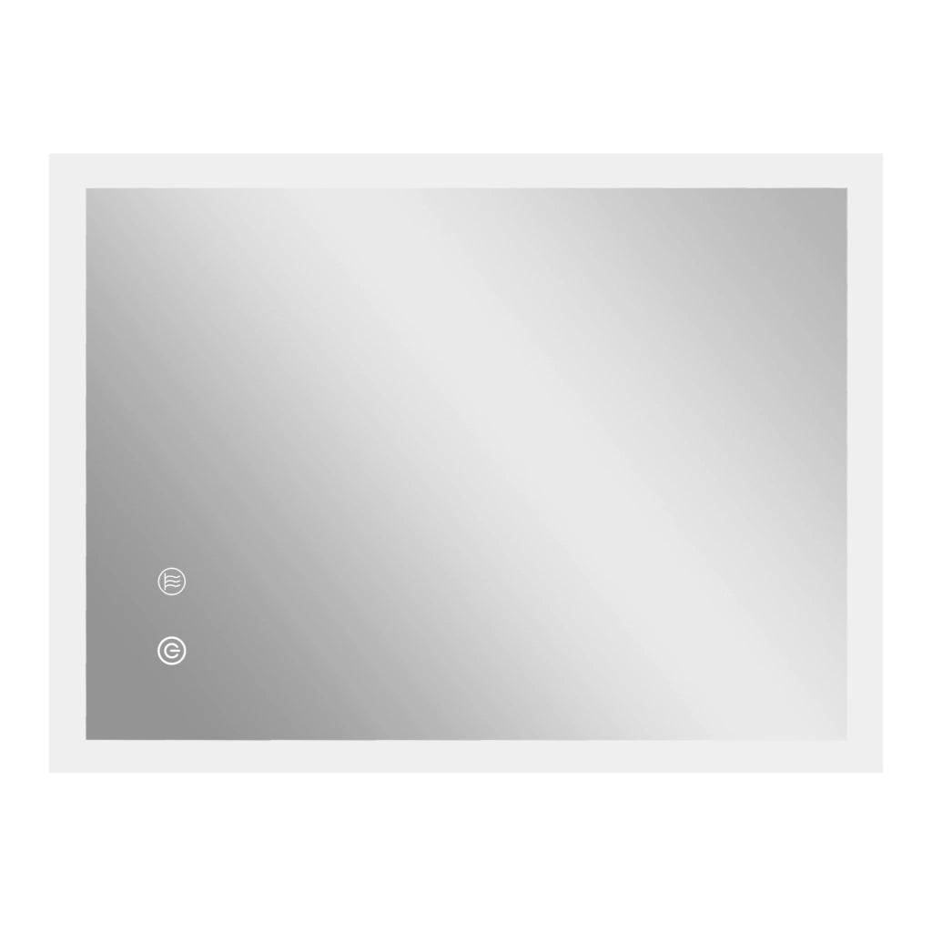 Specchio da Bagno LED con Antivappo Retroilluminato 3 Colori ¨C zephmum ¨C 70x50 cm