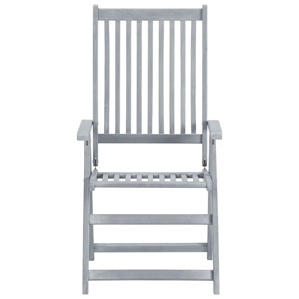 Sedie da Giardino Reclinabili 6 pz con Cuscini Massello Acacia 3065324