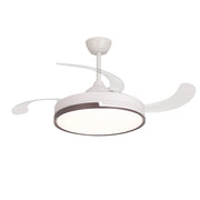 LÚZETE - VENTILATORE DA SOFFITTO LED 48W REGOLABILE CON 4 PALE PIEGHEVOLI SKYLER