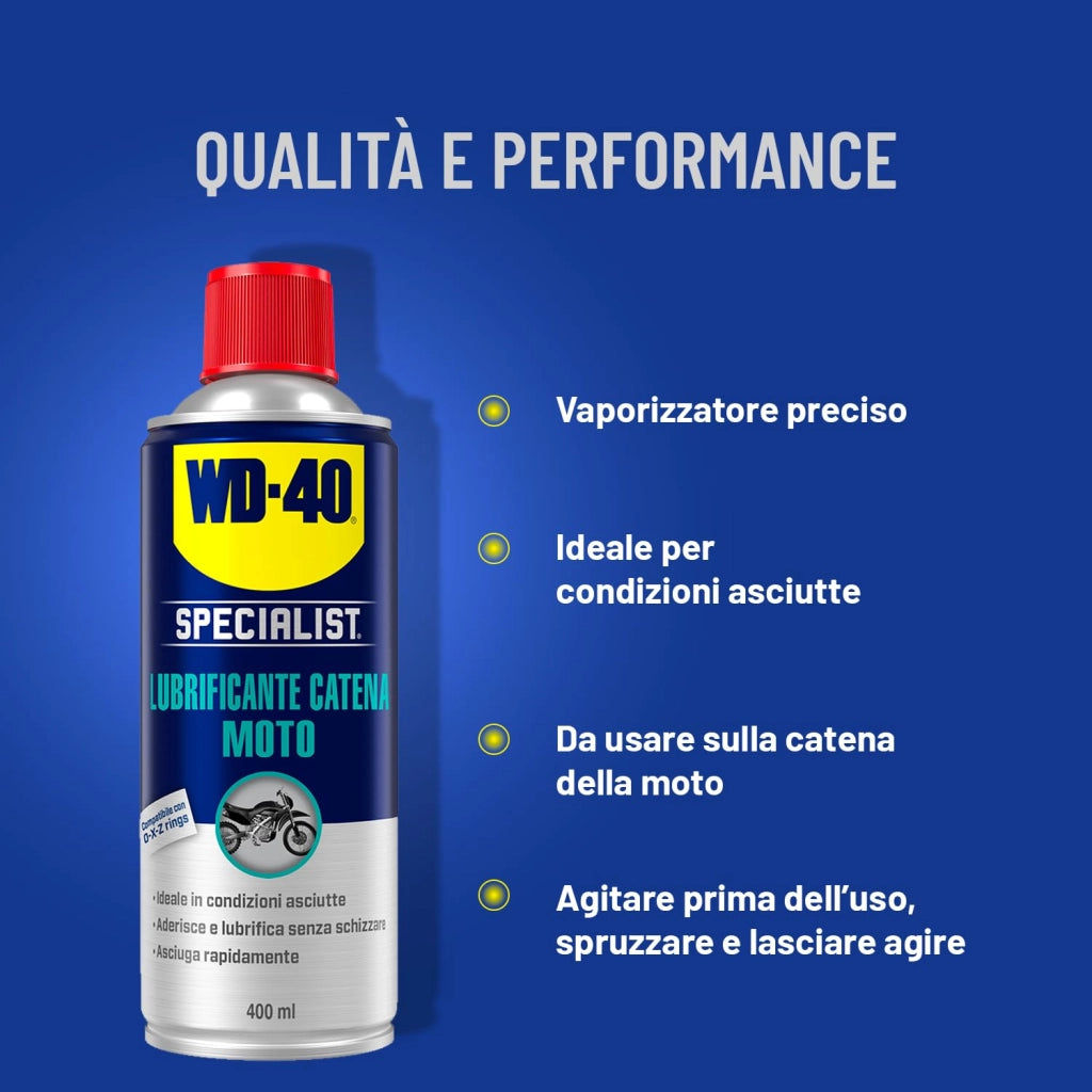 Lubrificante Catena per Motociclette Wd 40 400 ml