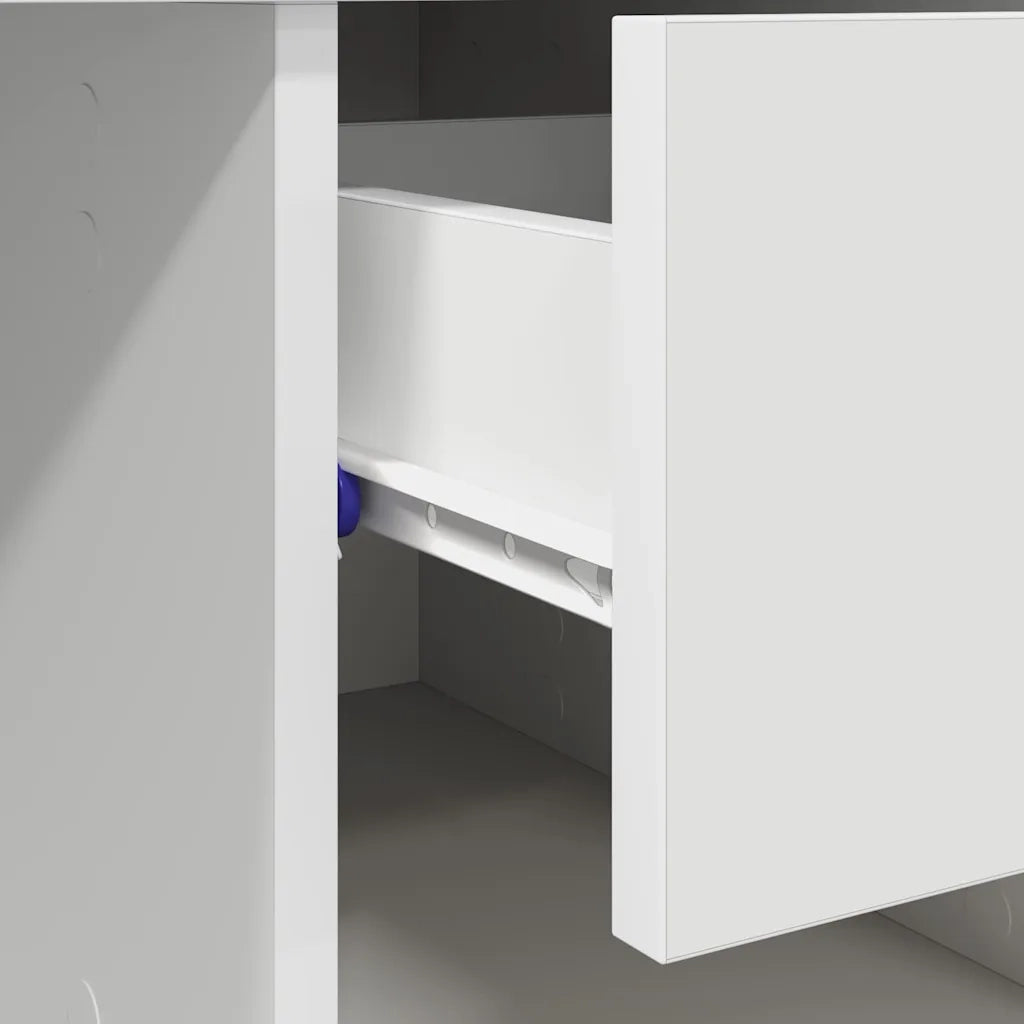 Scrivania con cassetto Bianco 90 x 49 x 75 cm Legno multistrato 869266