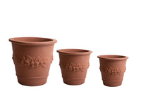 Set 3 Ø 50 39 31 cm Vasi Festonato