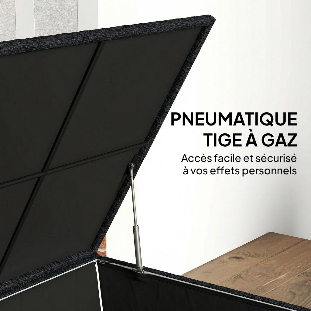 Coffre da giardino in resina ¨C zephmum ¨C 72x72x70cm nero