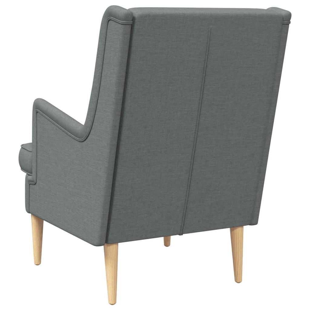Poltrona-Divano Sedia-Poltroncina Grigio Scuro Tessuto 518720