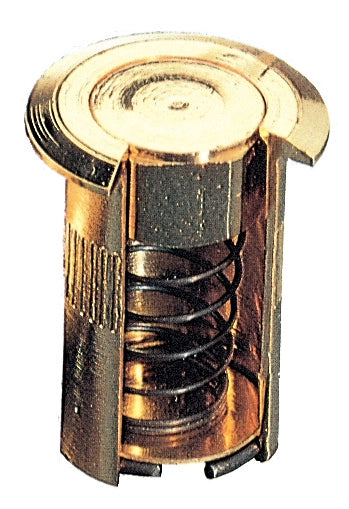 POZZETTO A MOLLA OTTONE LUCIDO D 12X30 MM*- ARTIBREVETTI- 50,0 pz