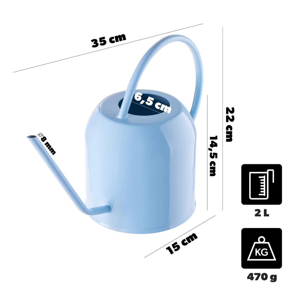 KADAX Konewka stalowa 2L W19039P błękitna K16510