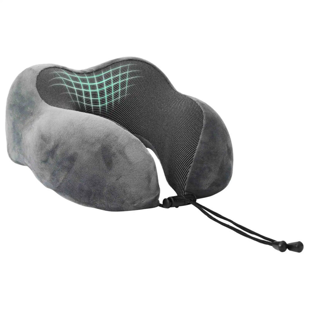 Cuscino da Viaggio per il Collo Grigio 27 x 26 x 14 cm CFW7415085