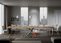 Tavolo Allungabile 200-460x90x77 cm Volantis Premium Quercia Natura Telaio 4B