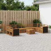 Set di divani da esterno 8 pz Naturale Legno di Acacia Massello 3384910