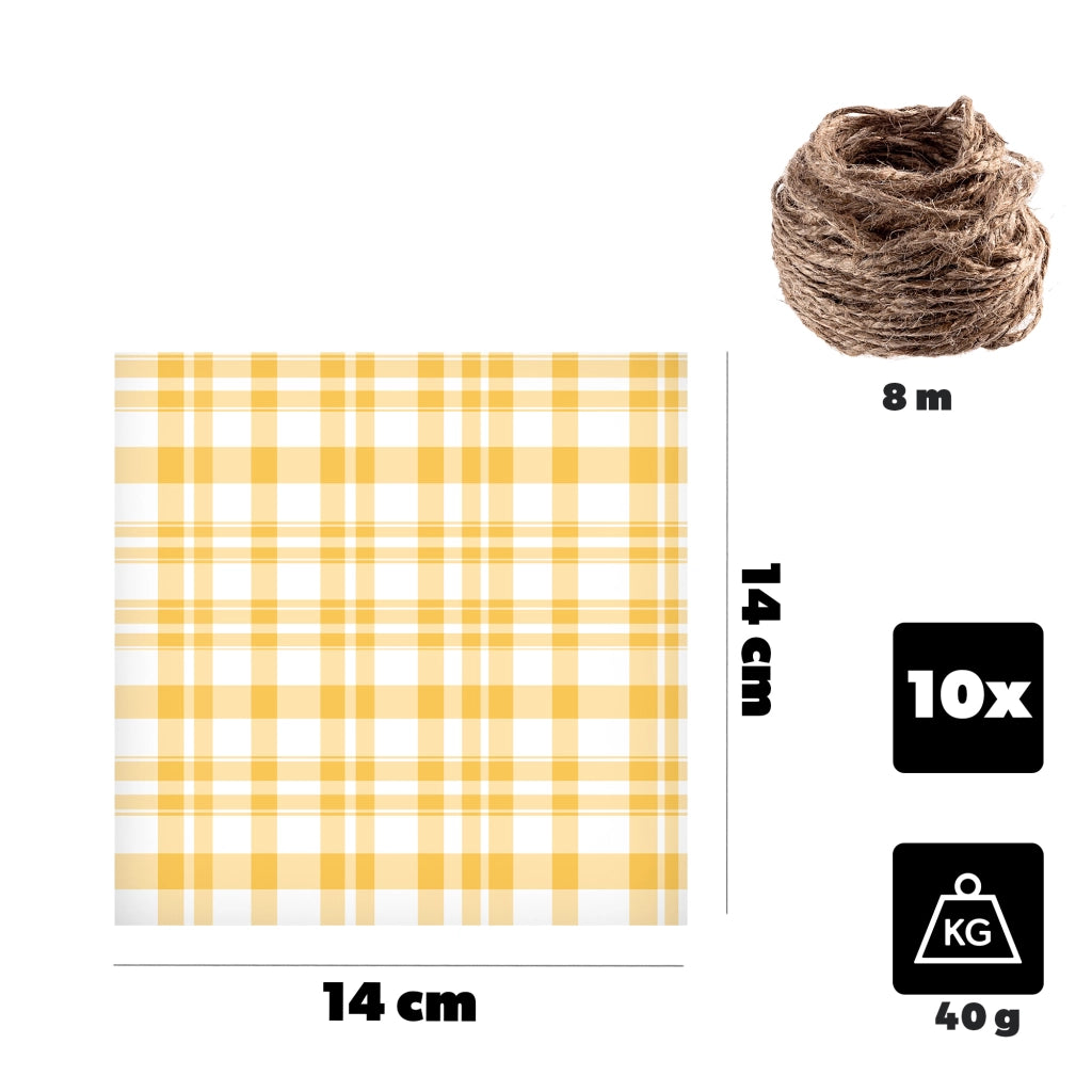 Tappi KADAX per barattoli, conserve, bottiglie, tovaglioli + spago di iuta x10