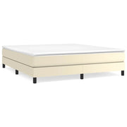 Letto matrimoniale | Letto per adulti | Struttura Letto a Rete a Molle Crema 160x200 cm in Similpelle