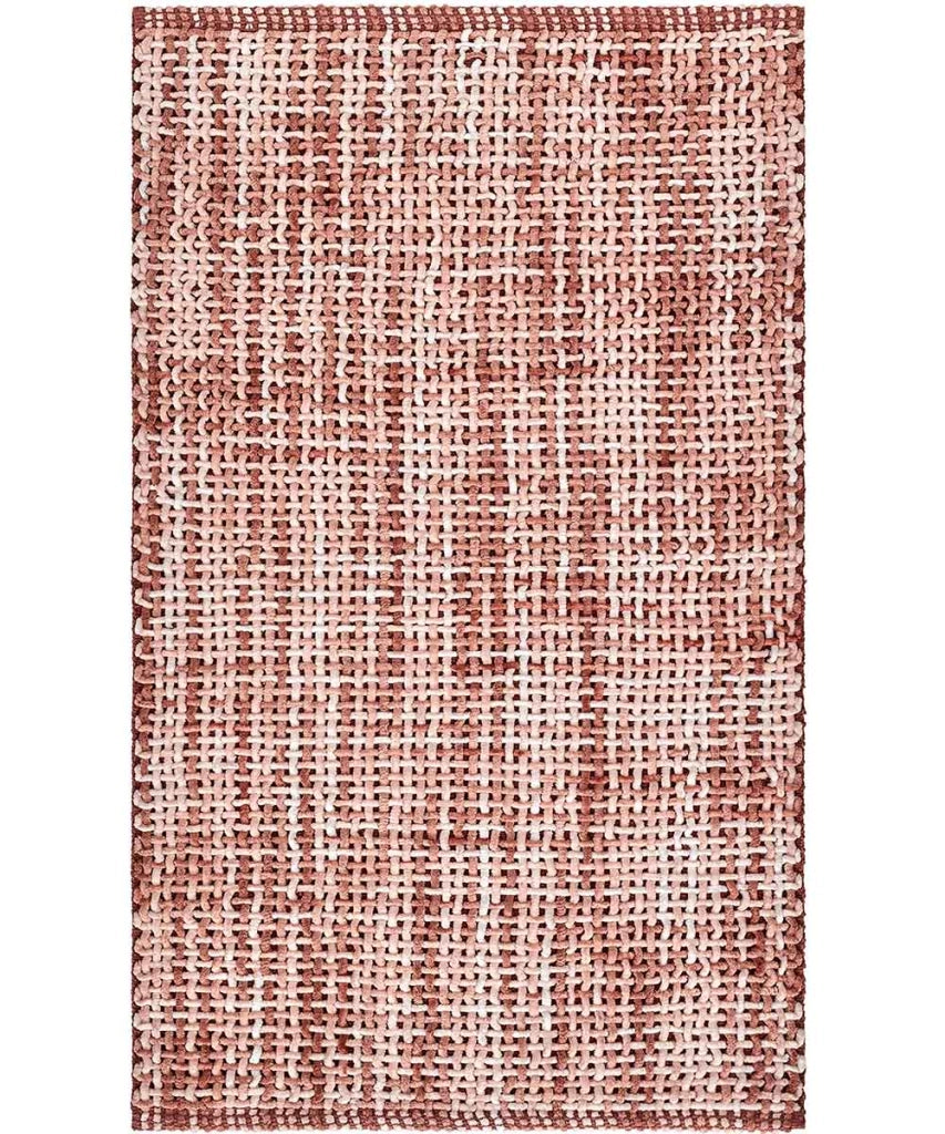 Parure tappeti bagno CRAZY ROSA (1 pz cm.45x75 + 2 pz cm.40x45) in micorfibra misto cotone, morbidi antiscivolo lavabili in lavatrice, tappetini lavello sanitari