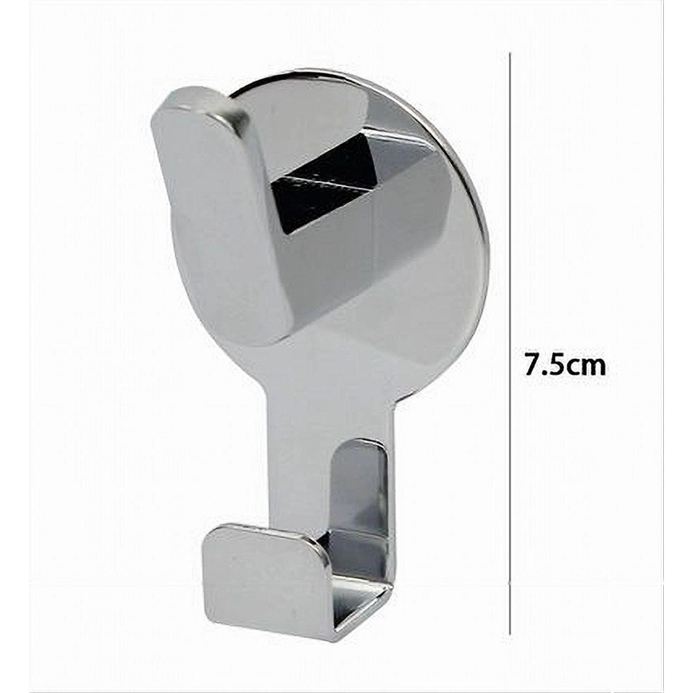 Trade Shop - Appendino Gancio 2 Posti Porta Asciugamano Bagno Casa Cucina Cromato 7.5cm 59730 -