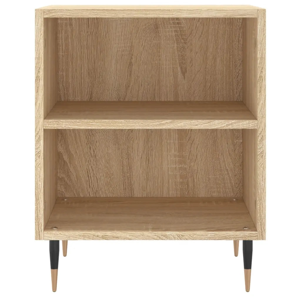 Comodini 2 pz-Set di 2 Tavolino da notte Rovere Sonoma 40x30x50 cm in Legno Multistrato 585262