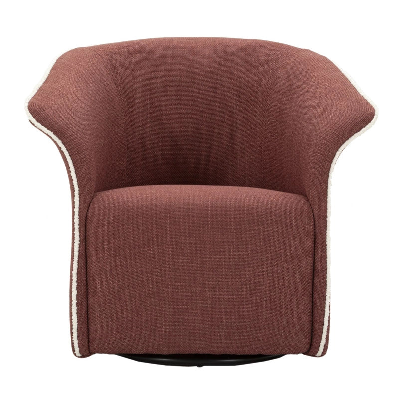 Poltrona Girevole Siena Bordeaux cm 83,5x66x80 (seduta Altezza cm 42)