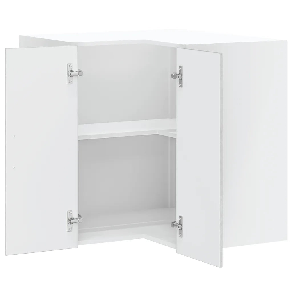 Pensile da Cucina ad Angolo Lucca Grigio Cemento in Truciolato 853861