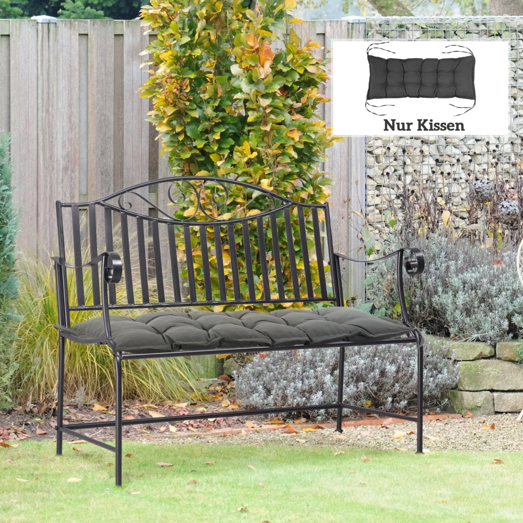 Cuscino per Sedia ¨C zephmum ¨C Grigio Scuro 100x40x10 cm