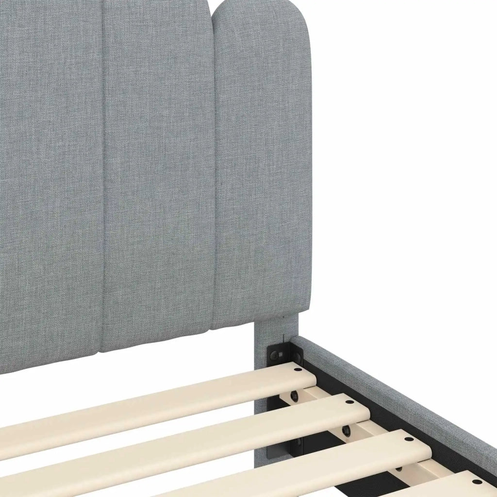 Struttura letto bambini con testata-Giroletto per bambini Grigio Chiaro 90 x 200 cm 782505