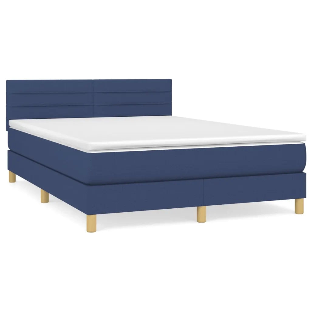 Giroletto a Molle con Materasso Blu 140x200 cm in Tessutocod mxl 99553