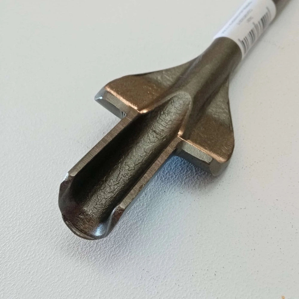 Benman scalpello punta a sgorbia da 23mm ed alette per tassellatore sds-plus - lunghezza 380mm