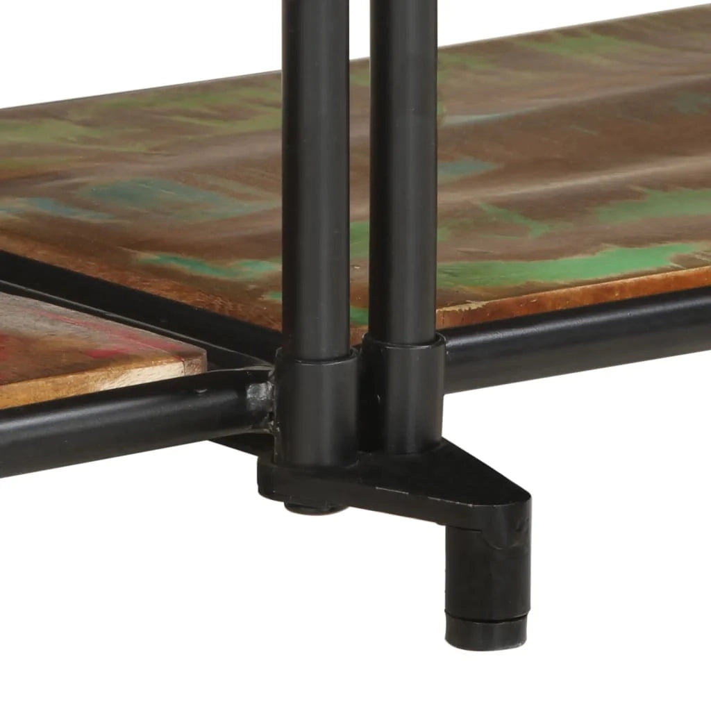 Grande mobile porta TV in stile industriale con ampio spazio di archiviazione 200 x 42 x 40 cm legno massello marrone 02_0057620