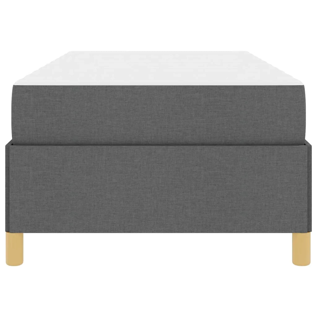 Struttura del letto Grigio scuro 80 x 200 cm Tessuto