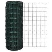 Recinzione Europea in Acciaio 25 x 1,0 m Verde 140579