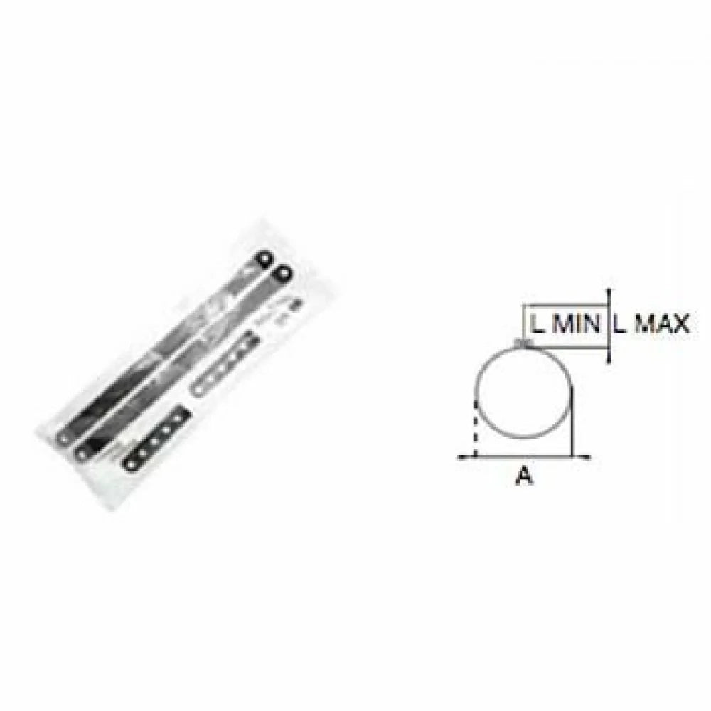 Fascetta regolabile a muro per i nox nero d.080 b08x9tq4q7
