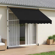 Tenda retrattile manuale Nero 150 cm 42037038