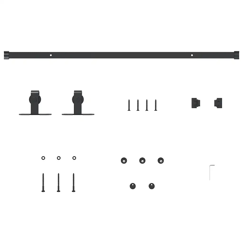Kit Anta Scorrevole per Armadio 91 cm in Acciaio al Carbonio 4009672