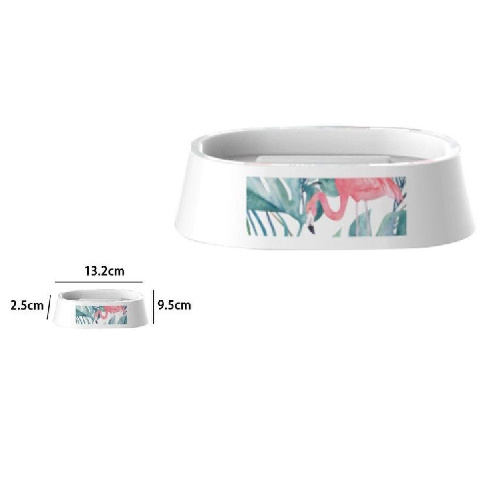 Trade Shop - Portasapone Saponetta Accessorio Per Bagno In Plastica 13.2cm Fenicotteri 69966 -