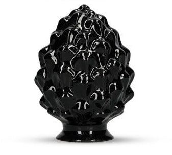PIGNA DECORATIVA IN CERAMICA DIVERSI COLORI 14X14X22 COLORE: NERO