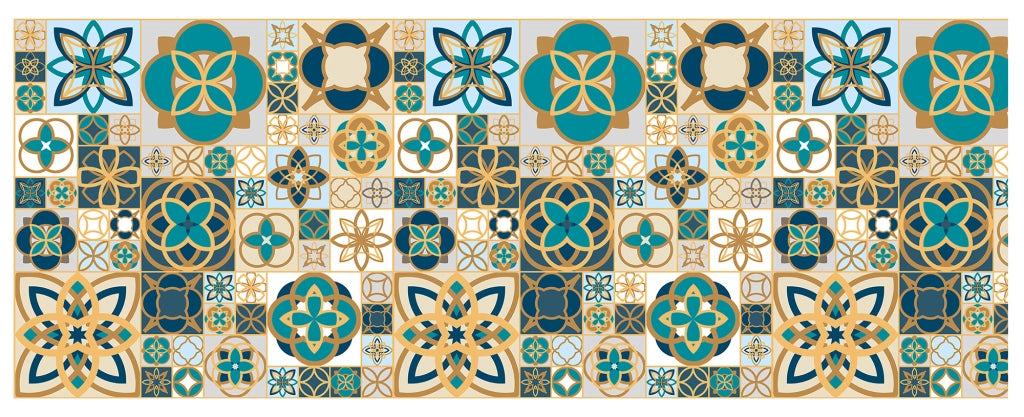 Tappeto passatoia fantasia made in Italy antiscivolo lavabile aderente Soft - 50x550 cm
