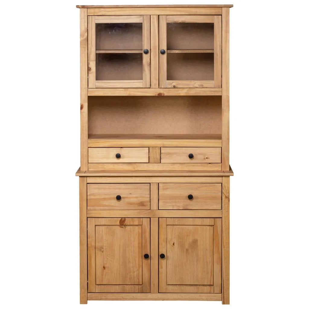 Credenza 93x40,5x180 cm in Legno Massello di Pino Panama Range cod mxl 43453