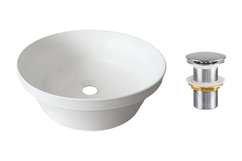 Set lavabo con tappo click-clack Lavabi da appoggio 40 x 1401 x 40 cm